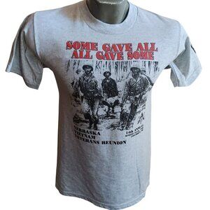 Vintage 1990's Mens Tee Small NEBRASKA VIETNAM VETERANS REUINION T-shirt POW MIA